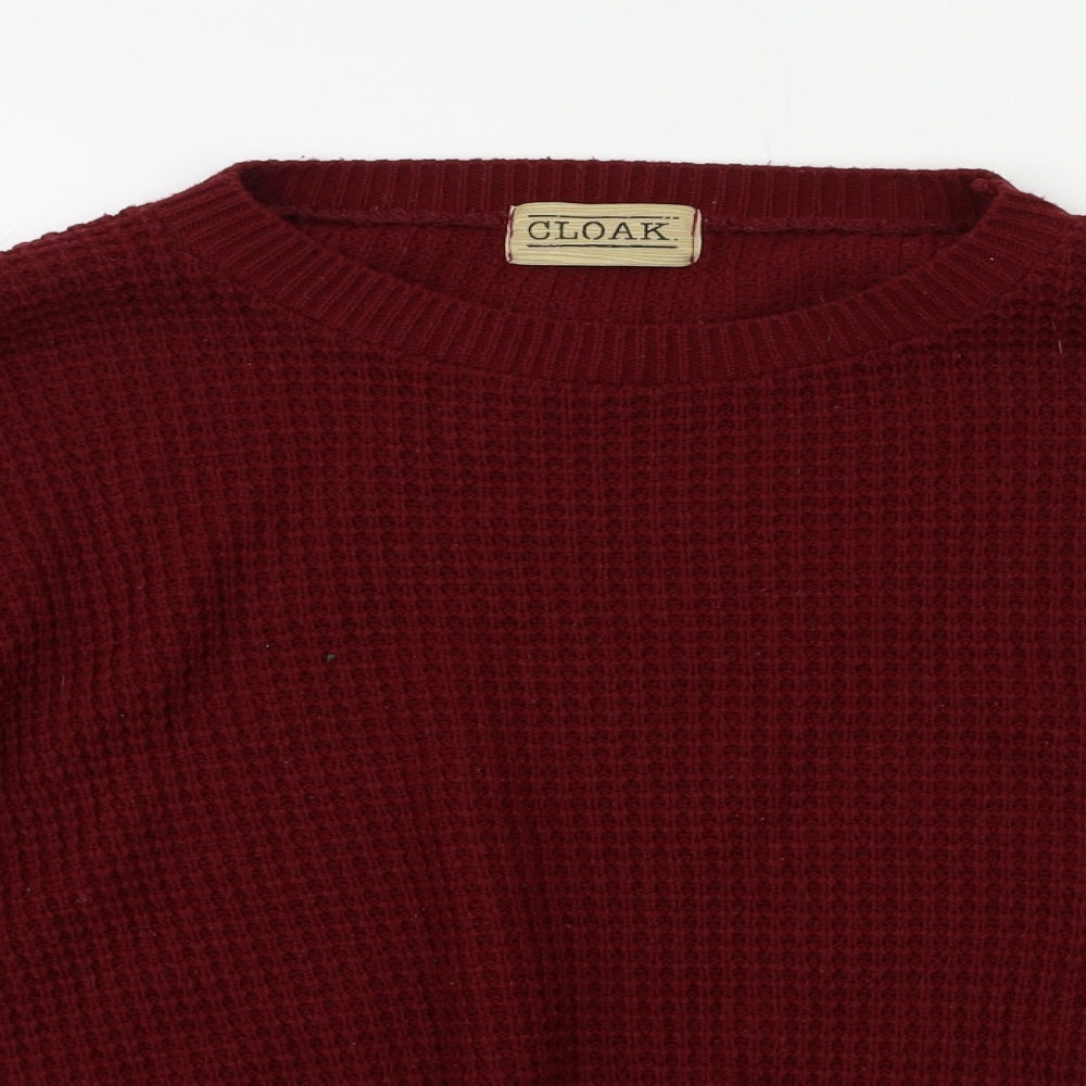 Cloak Womens Red   Shrug Jumper Size M