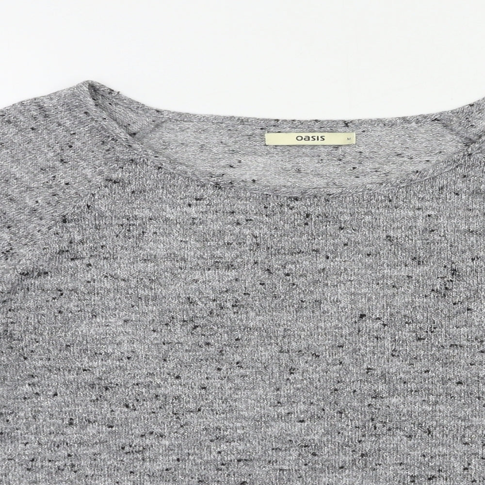 Oasis Womens Grey   Pullover Jumper Size M