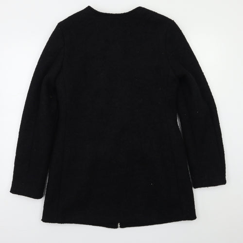 New Look Womens Black   Overcoat Coat Size 10