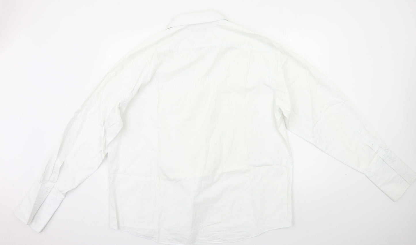 Taylor & Wright Mens White    Dress Shirt Size 17.5