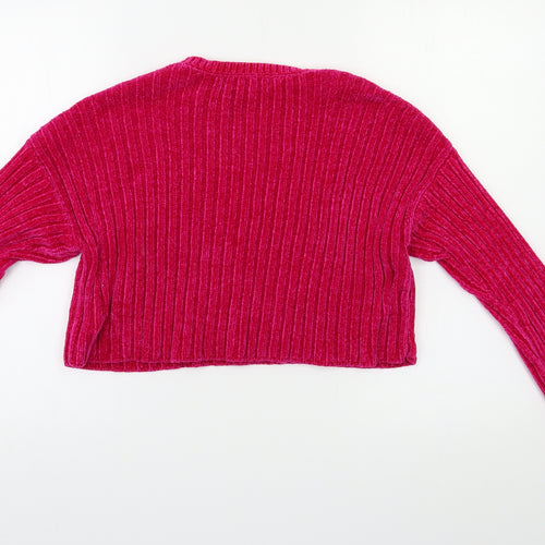 FOREVER 21 Womens Pink   Pullover Jumper Size M  - Cropped