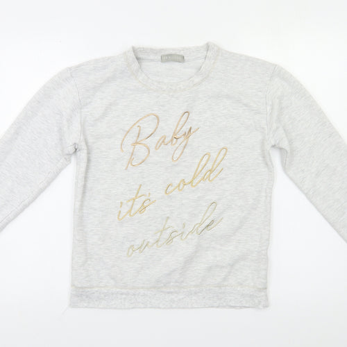 New Look Womens Grey   Pullover Sweatshirt Size 8