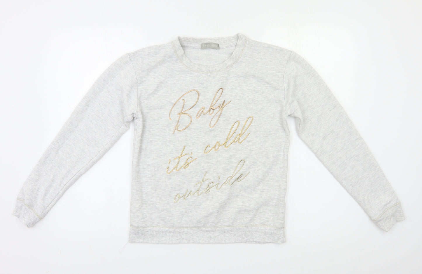 New Look Womens Grey   Pullover Sweatshirt Size 8