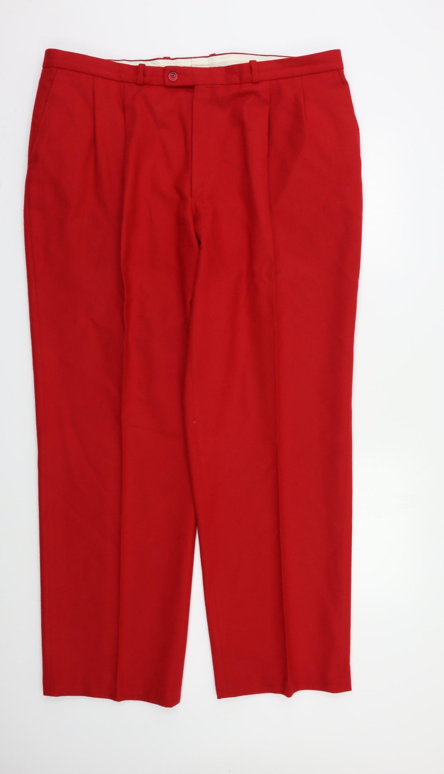 Burberry London Womens Red   Dress Pants Trousers Size 40 L30 in