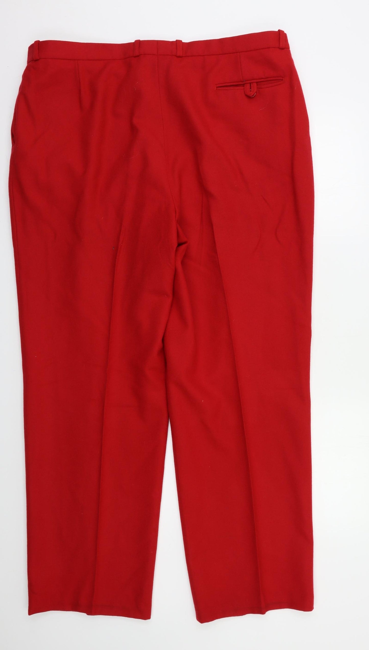 Burberry London Womens Red   Dress Pants Trousers Size 40 L30 in