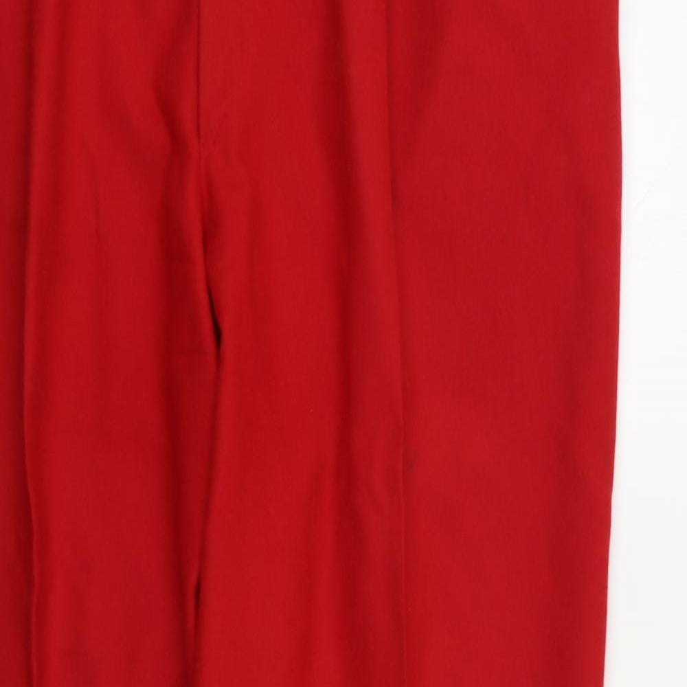 Burberry London Womens Red   Dress Pants Trousers Size 40 L30 in