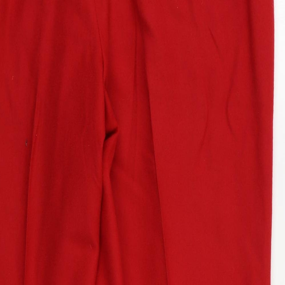 Burberry London Womens Red   Dress Pants Trousers Size 40 L30 in