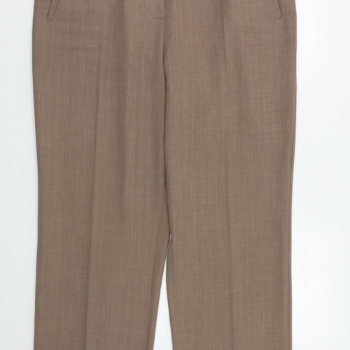 BHS Womens Beige Striped  Trousers  Size 20 L27 in