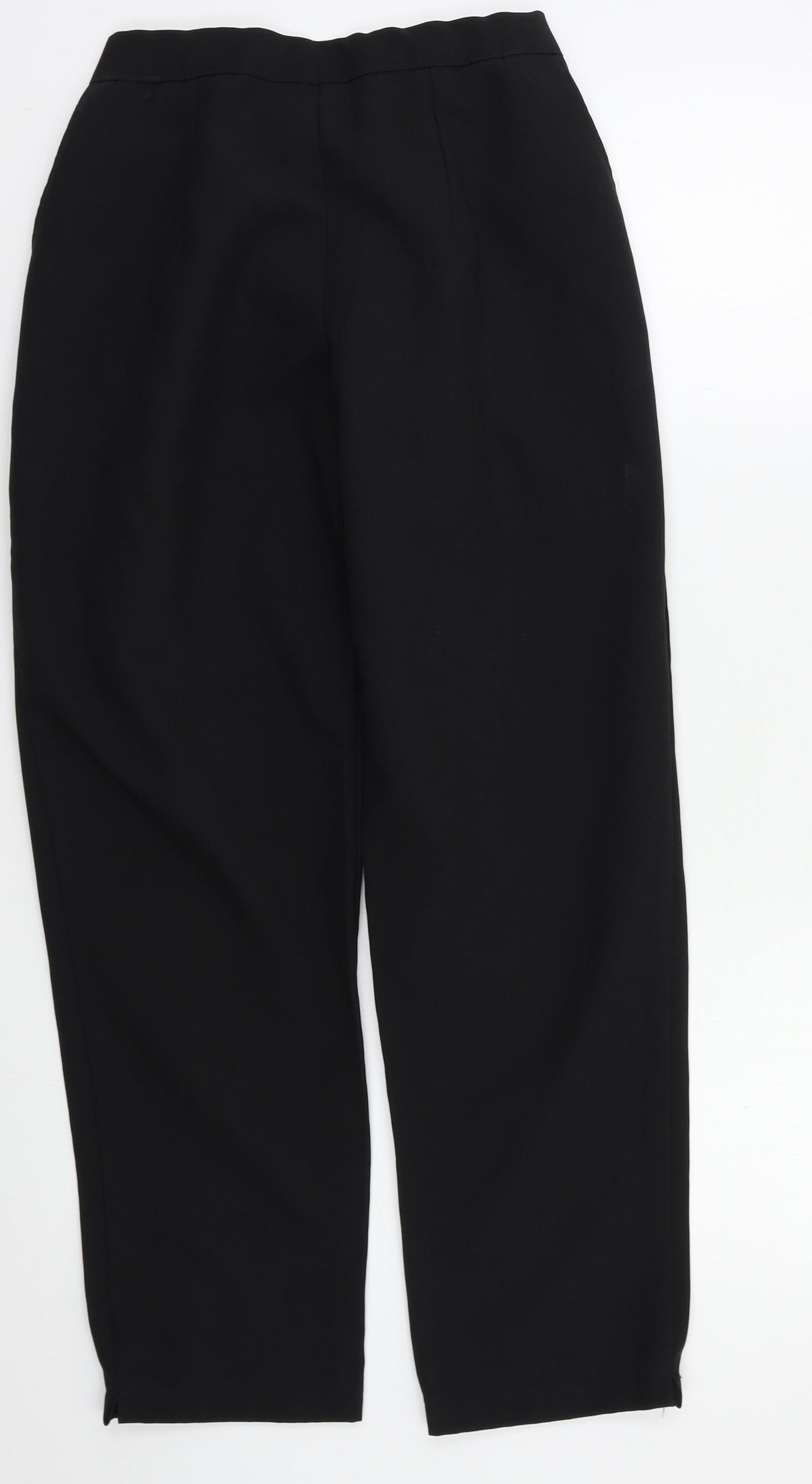 Preworn Womens Black   Trousers  Size 12 L27 in