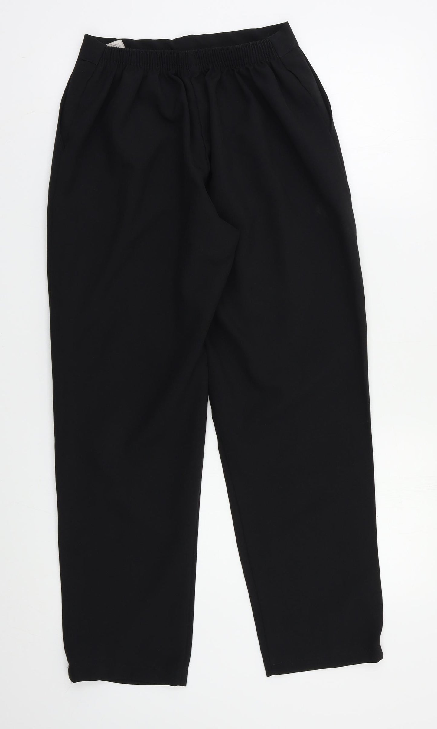 Preworn Womens Black   Trousers  Size 12 L27 in