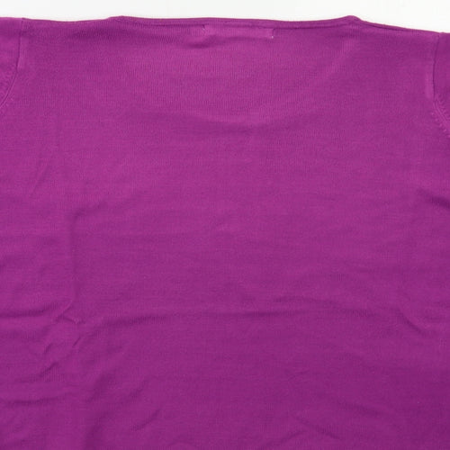 Isle Womens Purple   Pullover Jumper Size M