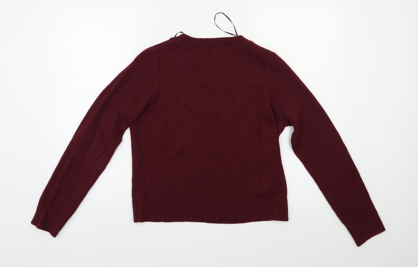 H&M Womens Red   Pullover Jumper Size XS