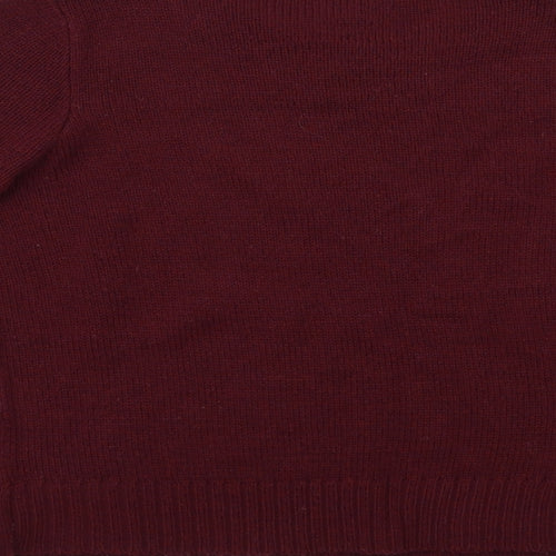 H&M Womens Red   Pullover Jumper Size XS