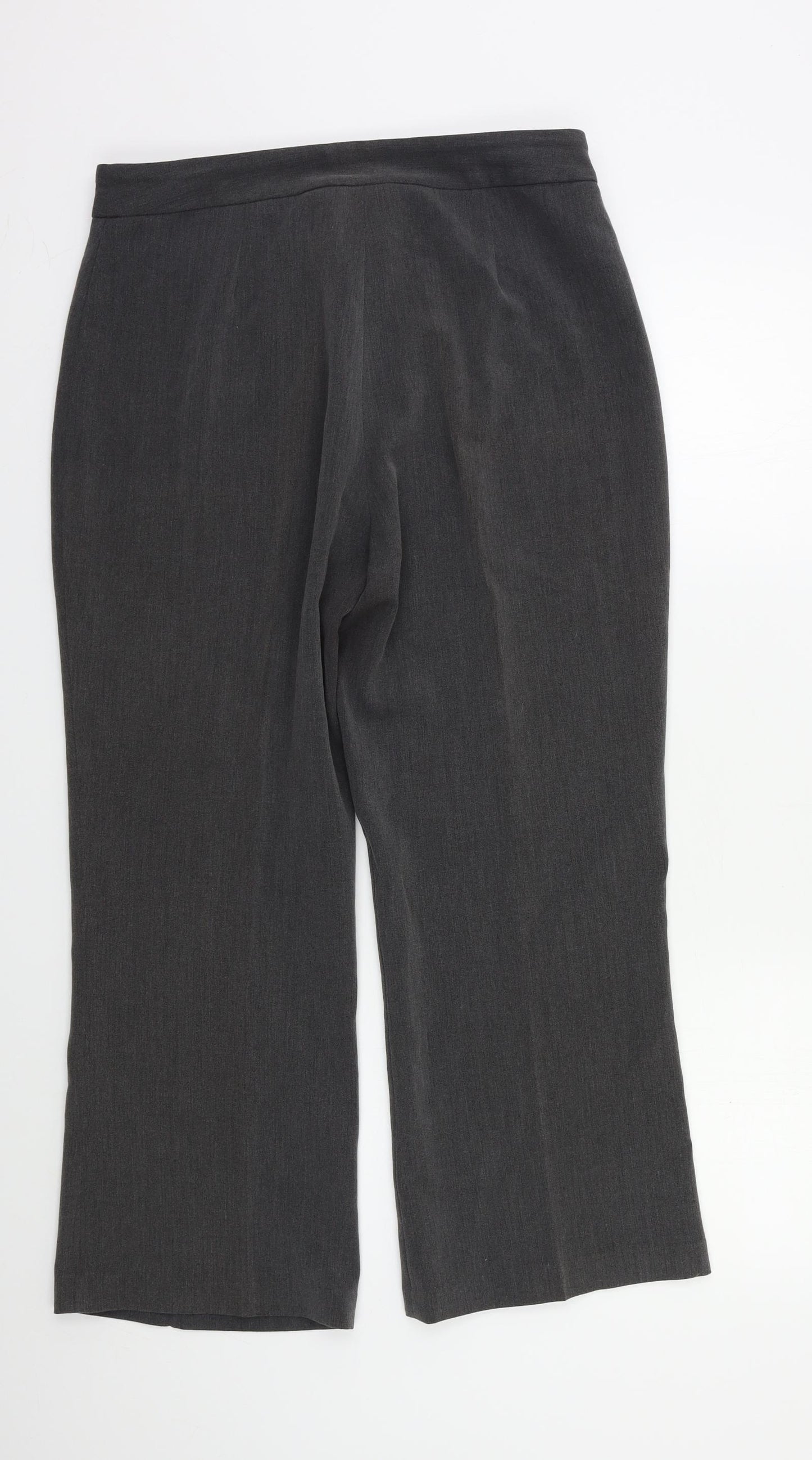 CMD Womens Grey   Dress Pants Trousers Size 14 L25 in