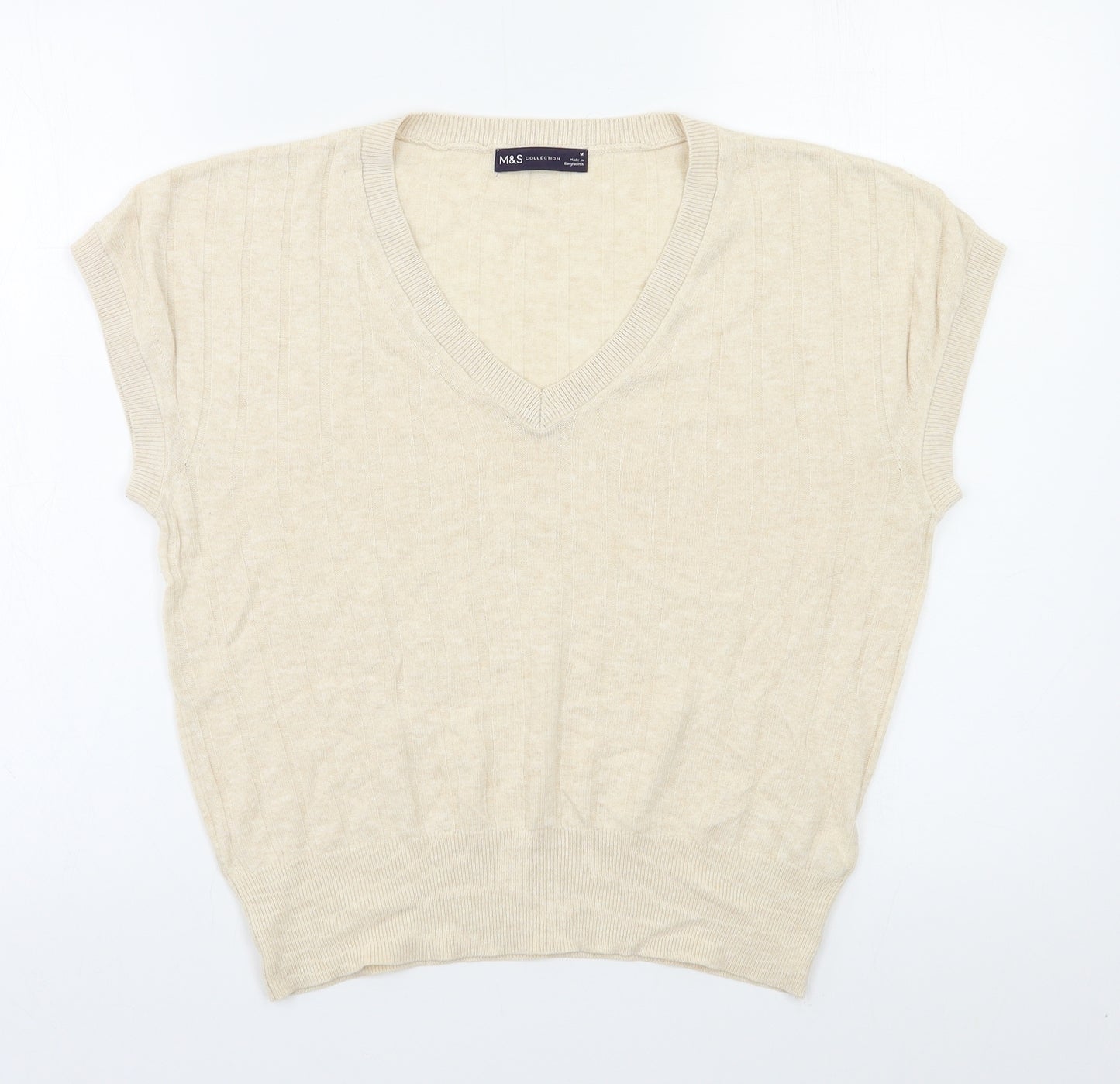 M&S Womens Ivory   Pullover Jumper Size M