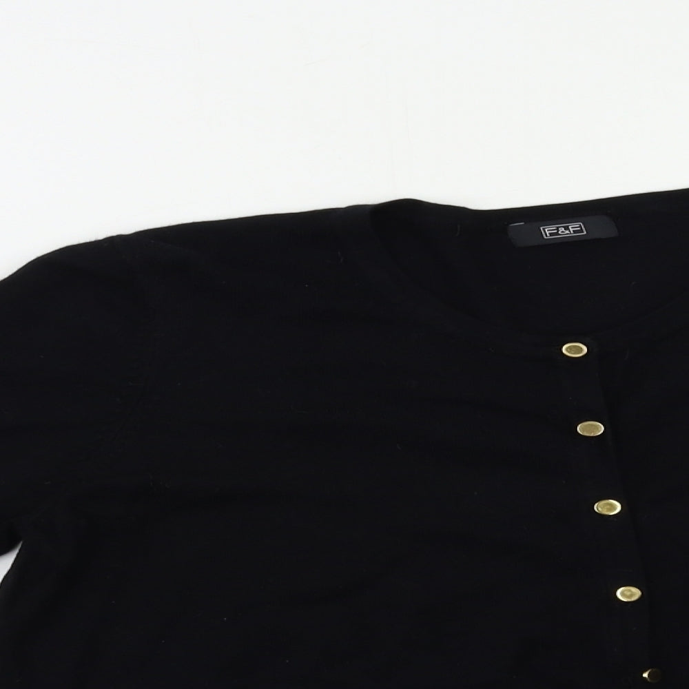 F&F Womens Black   Cardigan Jumper Size 16