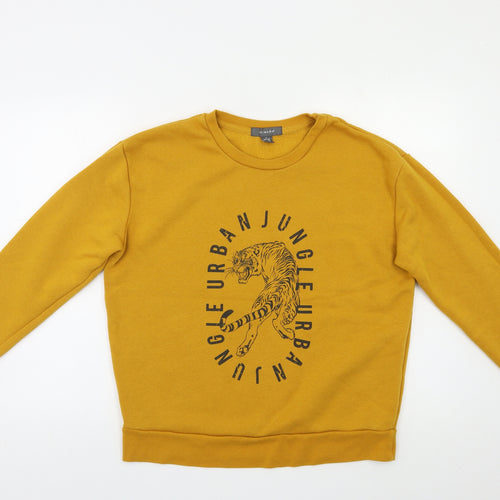 Primark Womens Yellow   Pullover Sweatshirt Size S