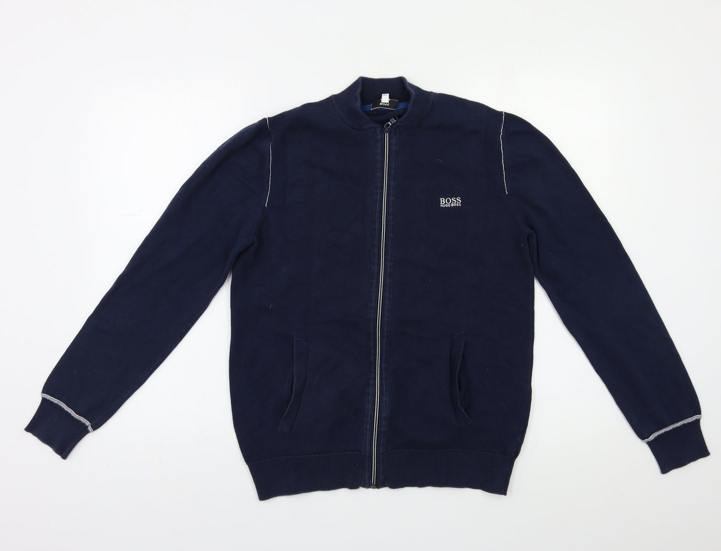 Boss Womens Blue   Full Zip Sweatshirt Size M