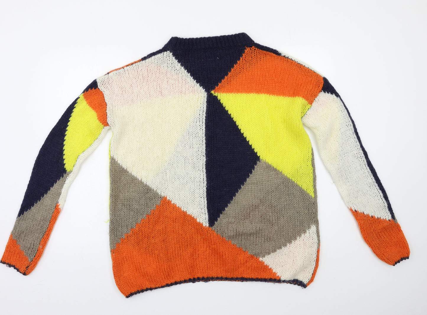 Jovonna London Womens Multicoloured Geometric  Pullover Jumper Size S