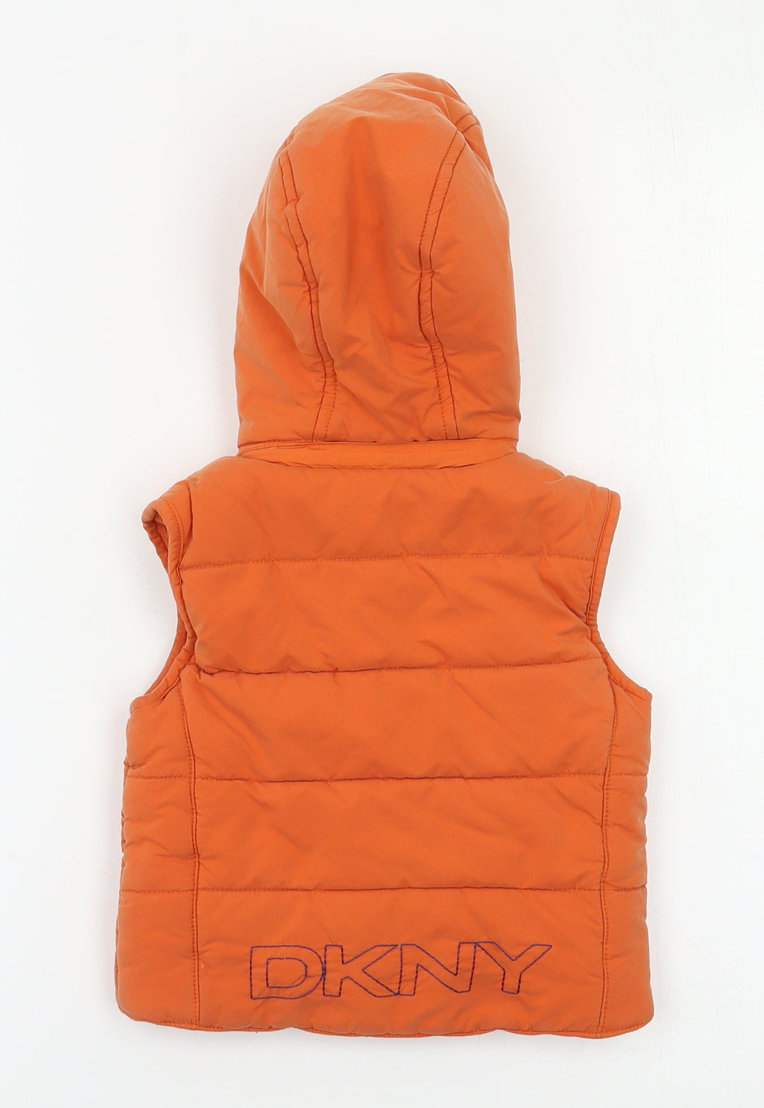 DKNY Baby Orange   Gilet Waistcoat Size 9-12 Months
