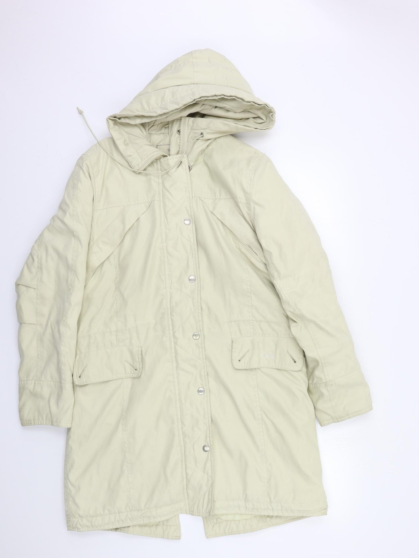 Per Una Womens Beige   Overcoat Coat Size M