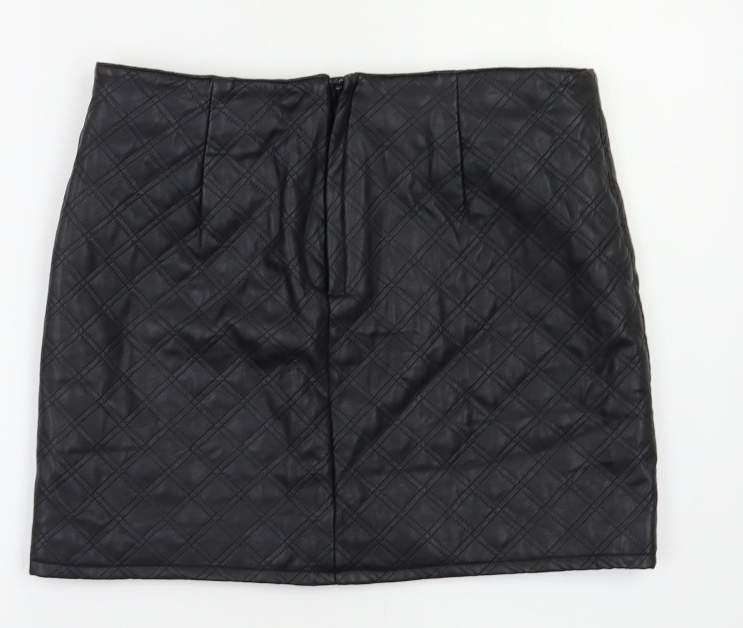 Preworn Womens Black   Mini Skirt Size 12