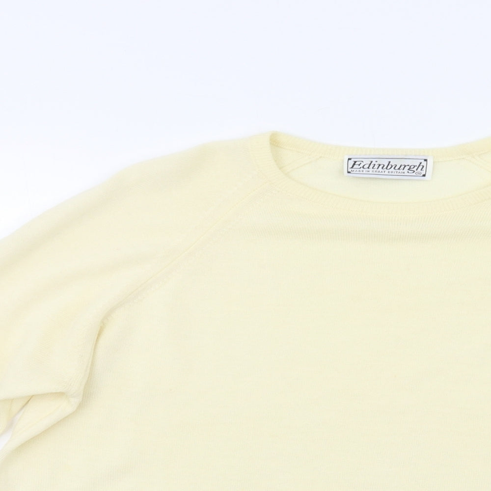Edinburgh Womens Ivory   Pullover Jumper Size M