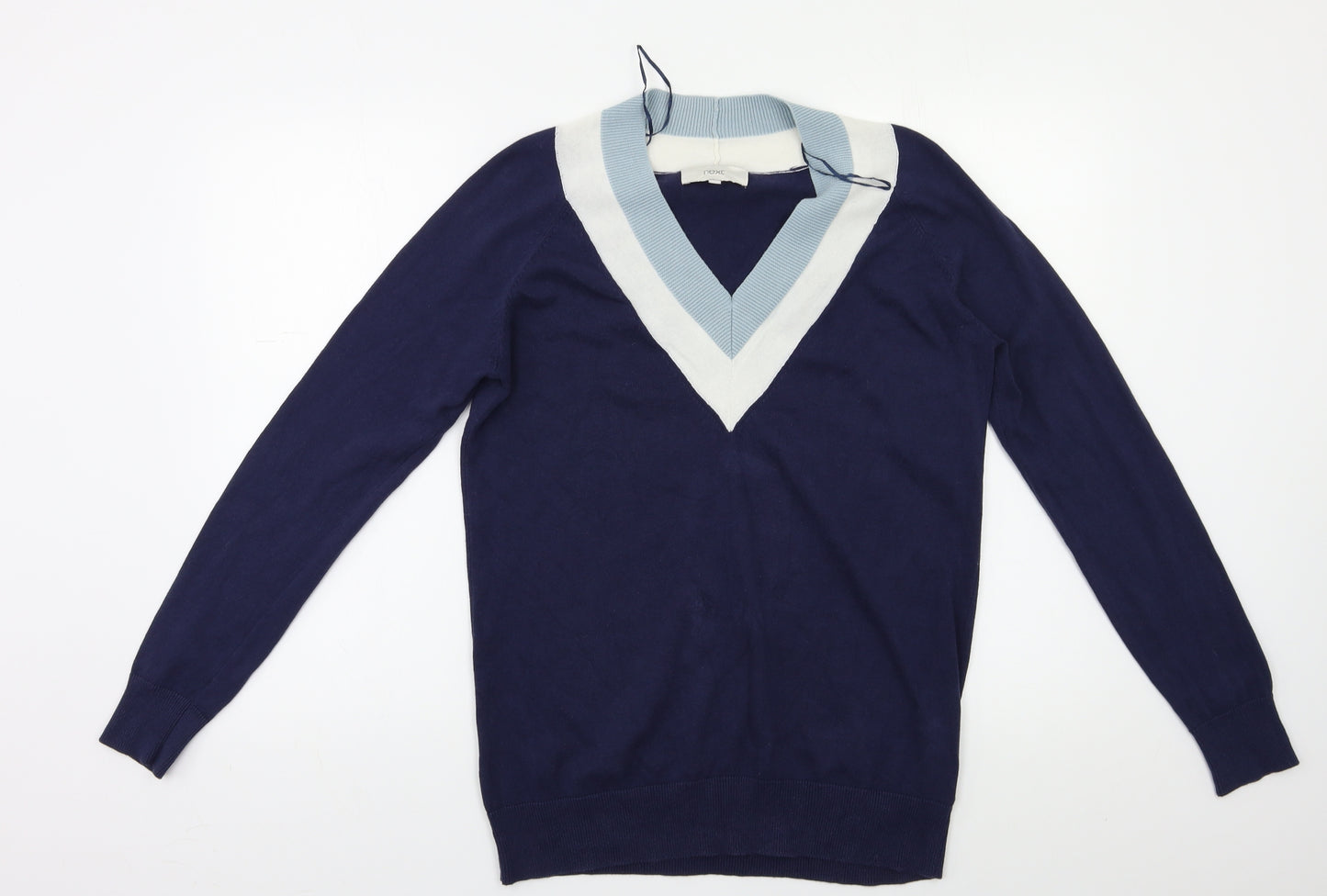 NEXT Womens Blue Striped  Pullover Jumper Size 12