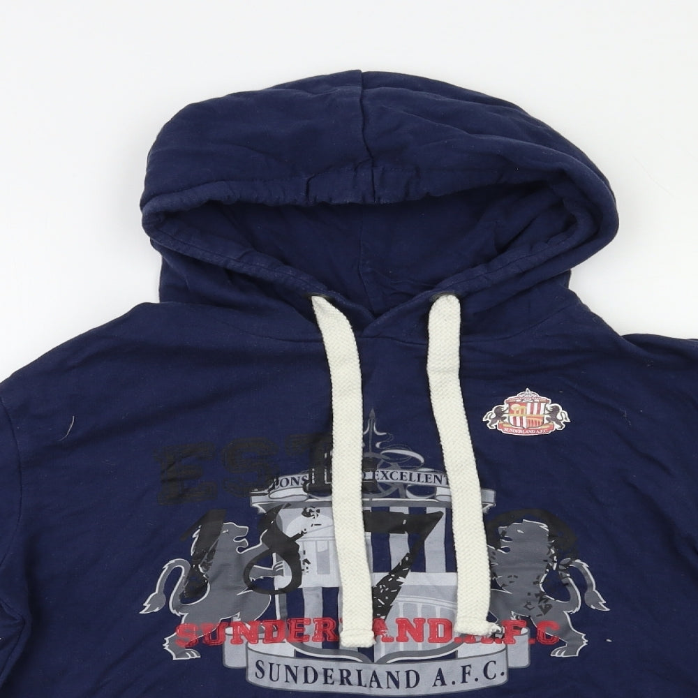 Sunderland AFC Mens Blue   Pullover Hoodie Size M