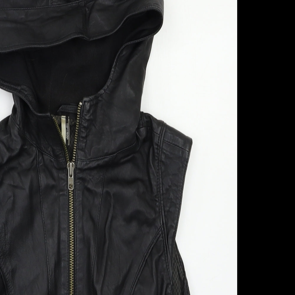 Topshop Womens Black   Jacket Poncho Size 14