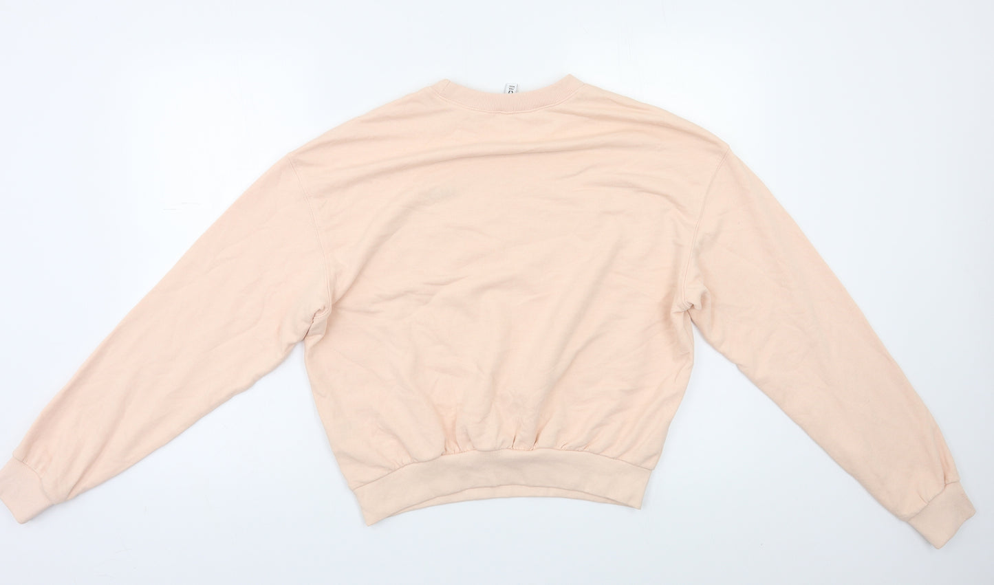 H&M Womens Pink   Pullover Sweatshirt Size M