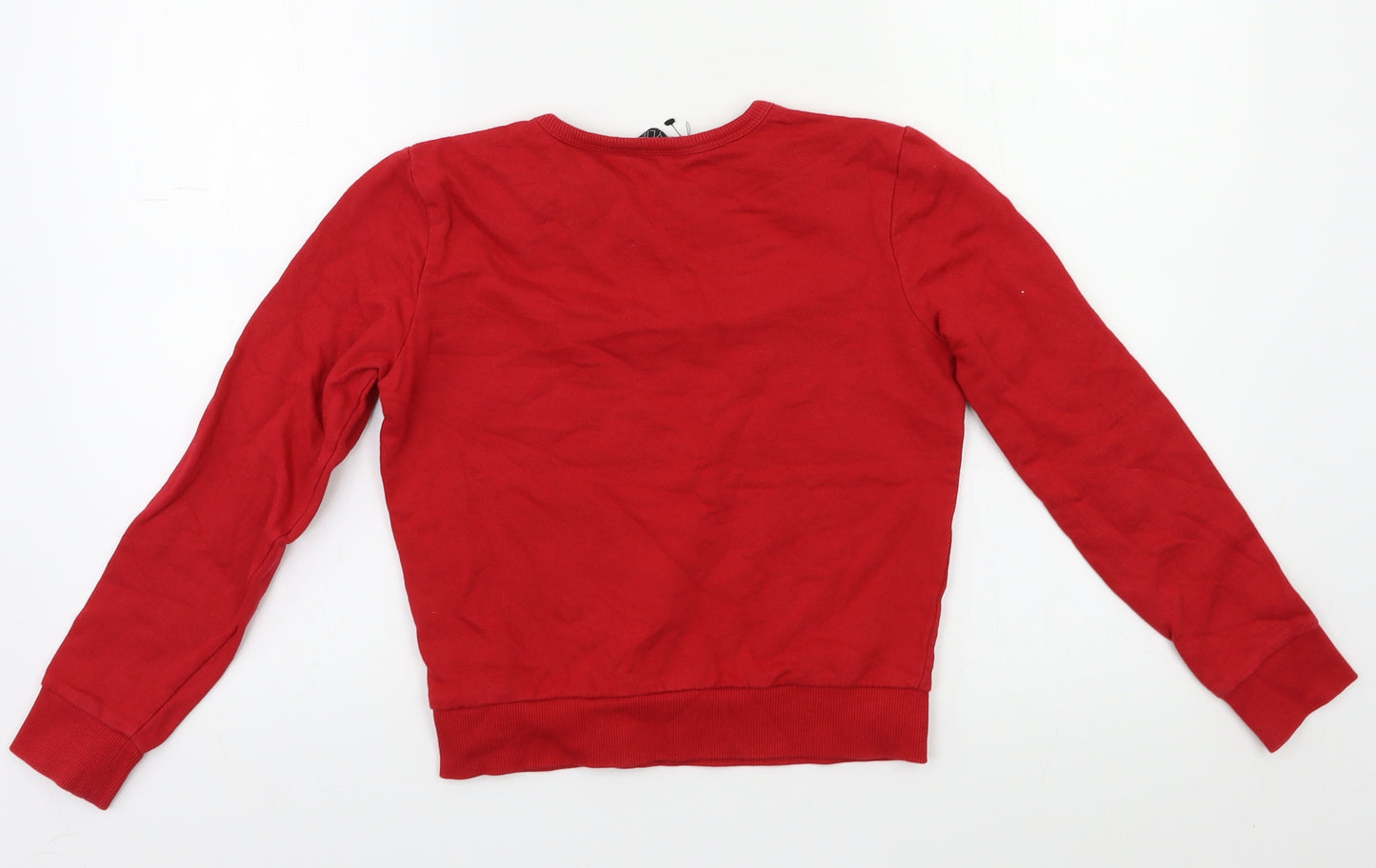 M&Co Girls Red   Pullover Sweatshirt Size 11 Years