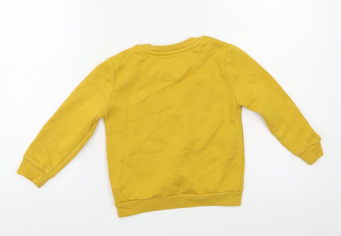 Primark Boys Yellow   Pullover Sweatshirt Size 3-4 Years
