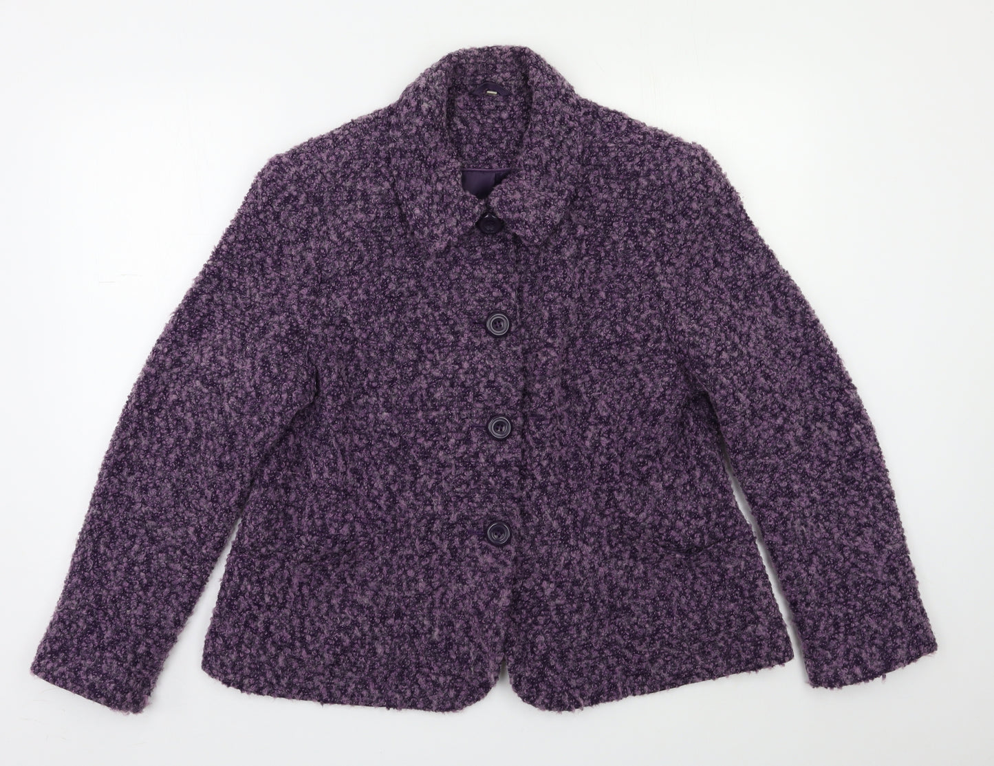 EWM Womens Purple   Jacket Blazer Size 18