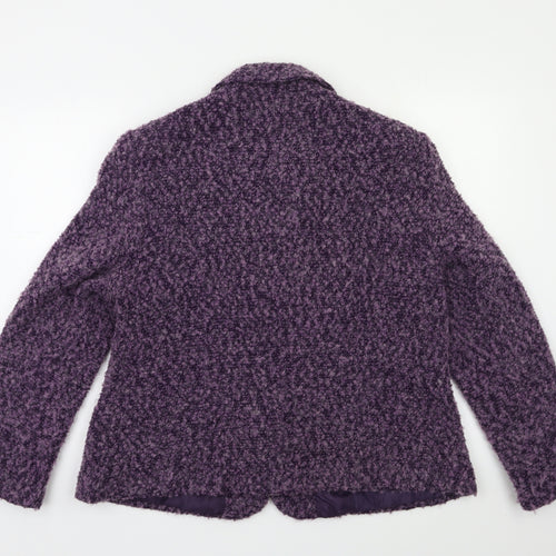 EWM Womens Purple   Jacket Blazer Size 18