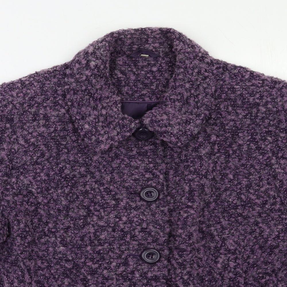 EWM Womens Purple   Jacket Blazer Size 18