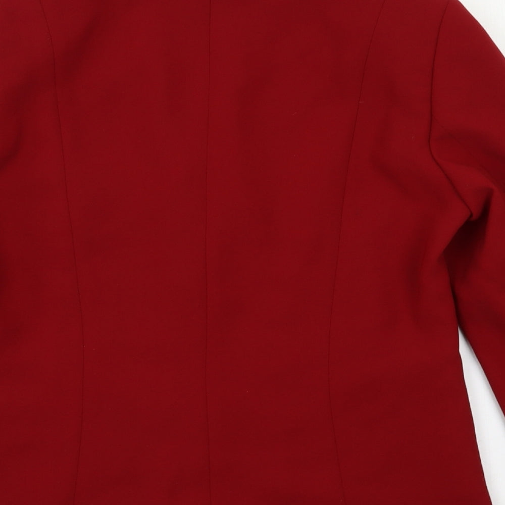 Busy Womens Red   Jacket Blazer Size 10