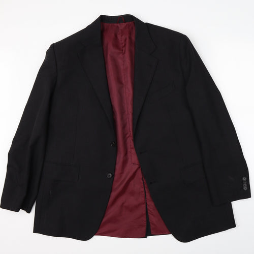 Syed Bawkher & Co Mens Black   Jacket Suit Jacket Size 38