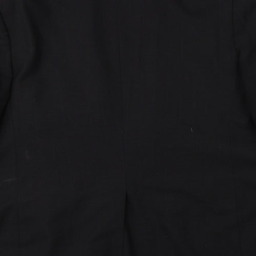 Syed Bawkher & Co Mens Black   Jacket Suit Jacket Size 38