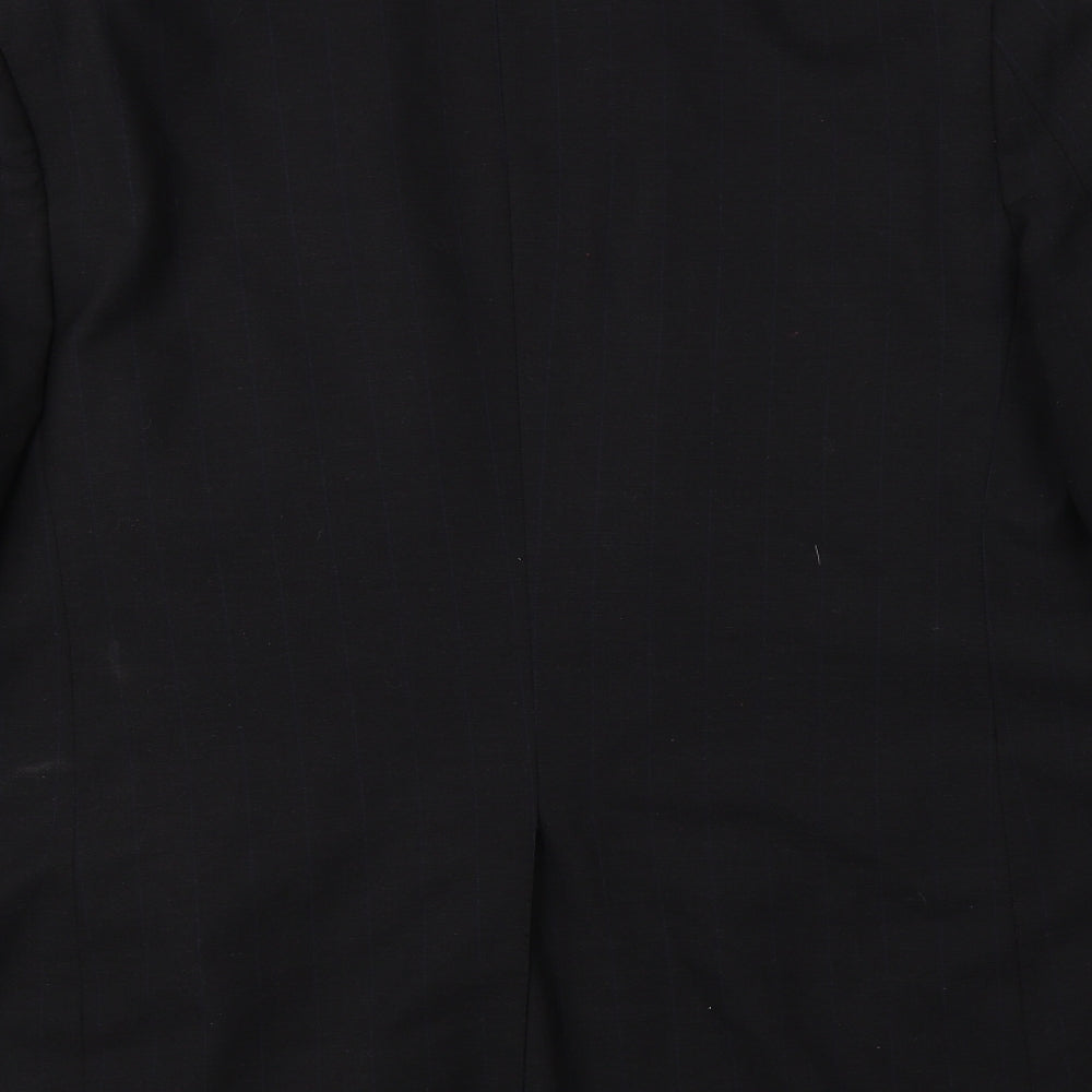 Syed Bawkher & Co Mens Black   Jacket Suit Jacket Size 38