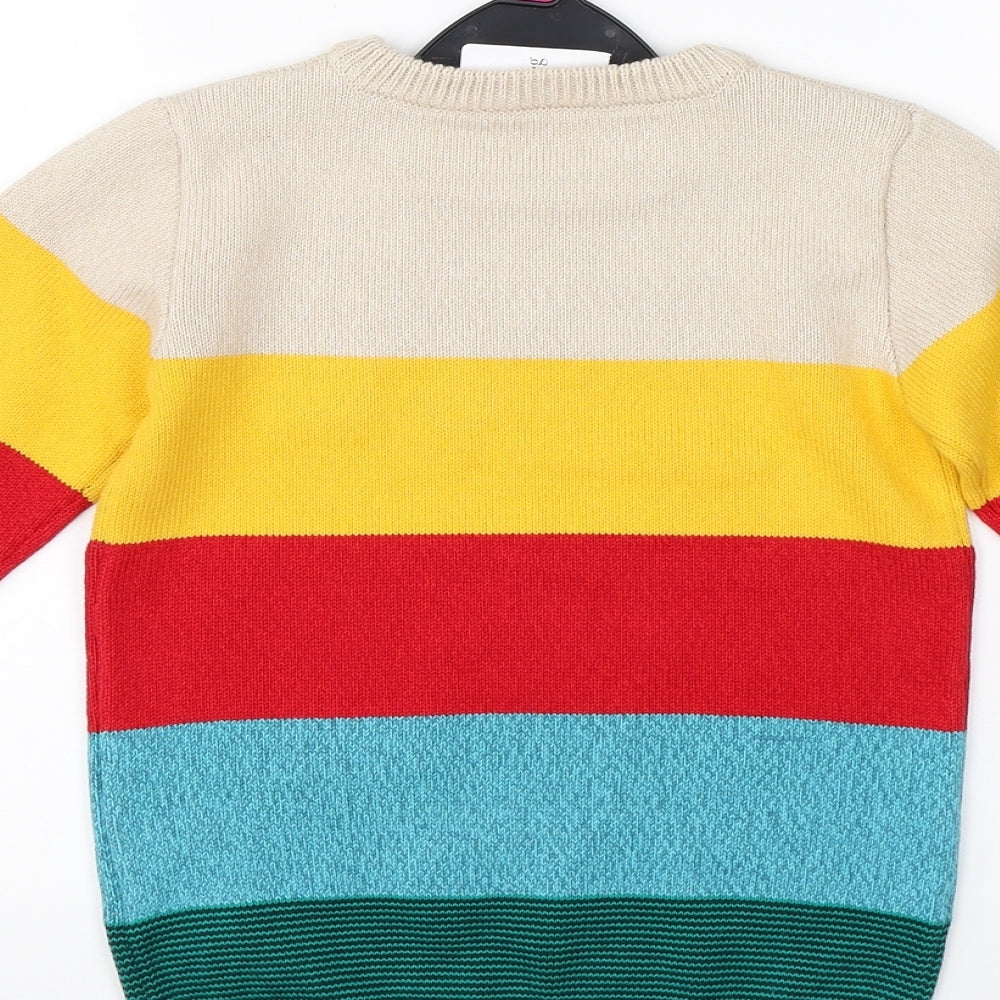 Nutmeg Boys Multicoloured  Knit Pullover Jumper Size 5-6 Years  - cars