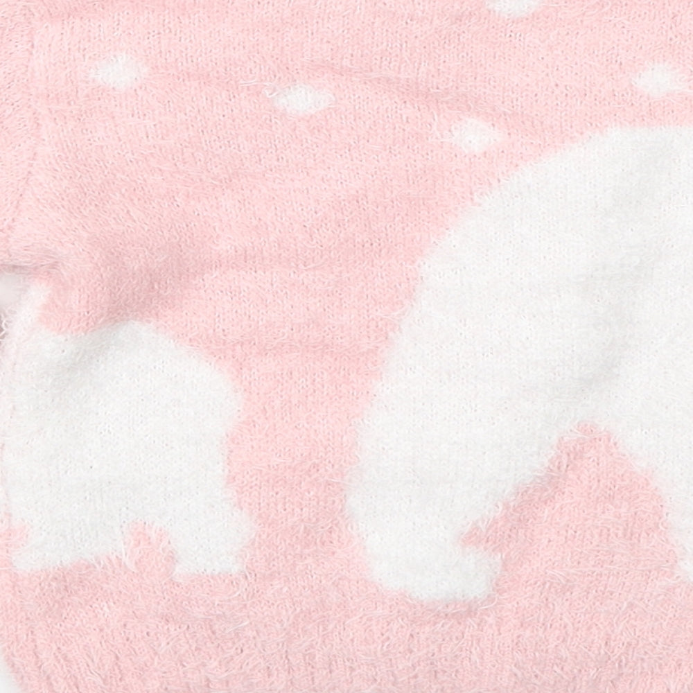 Nutmeg Girls Pink   Pullover Jumper Size 3-4 Years  - polar bears