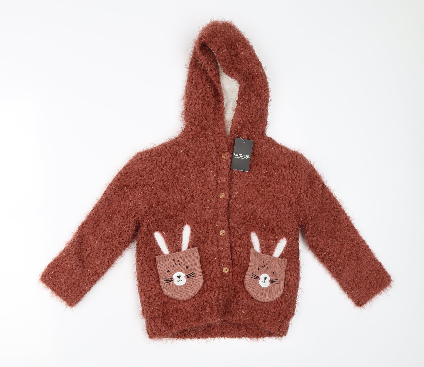 George Baby Brown   Pullover Jumper Size 18-24 Months