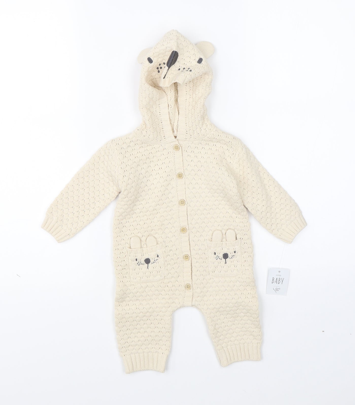George Baby Beige    One Piece Size 12-18 Months