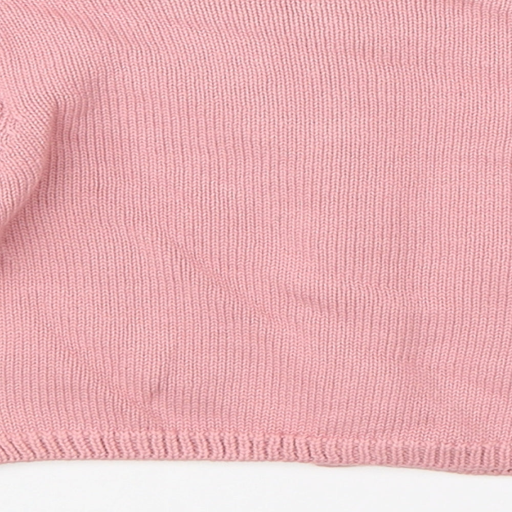 NEXT Girls Pink   Pullover Jumper Size 3-6 Months  - rabbit