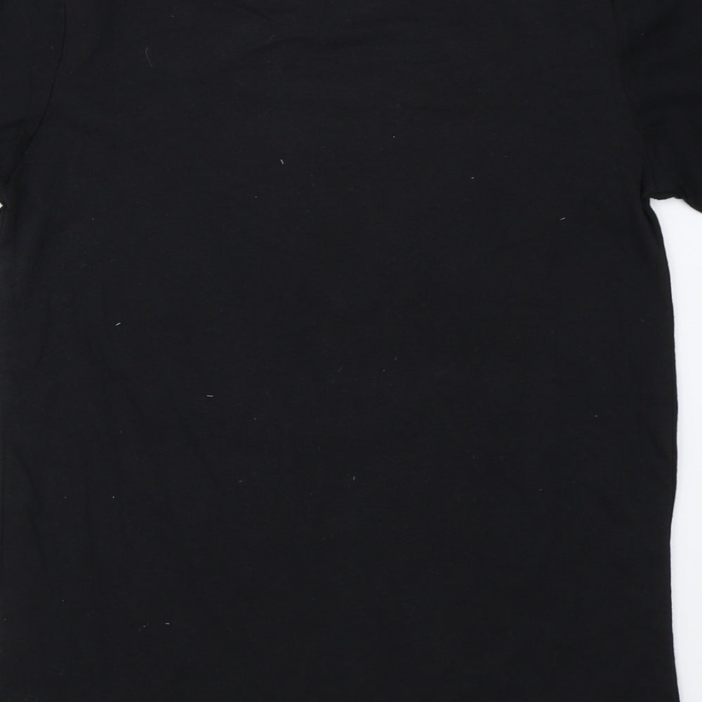Superman Boys Black   Basic T-Shirt Size L  - superman