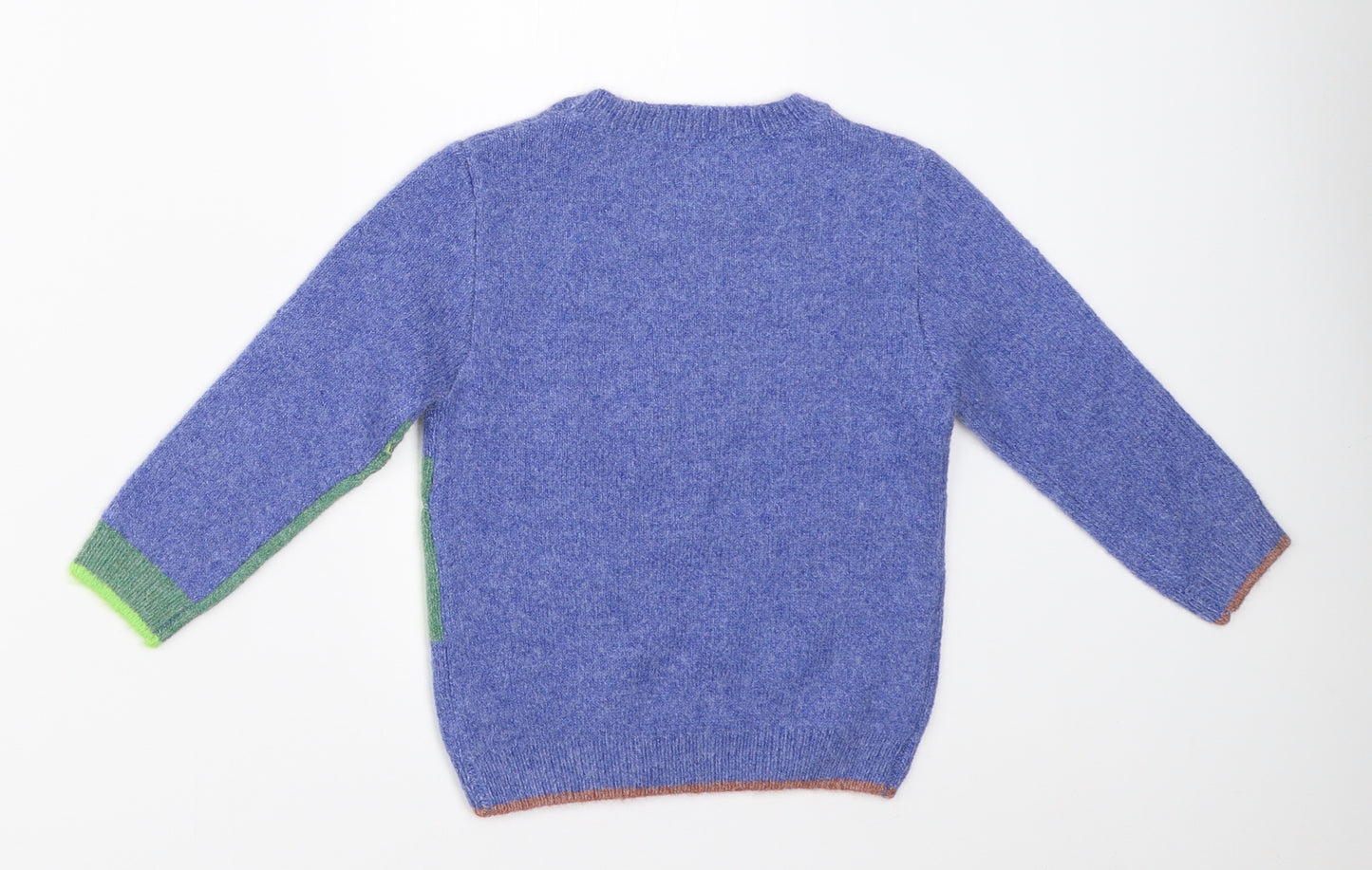 Geogrer Boys Blue  Knit Pullover Jumper Size 18-24 Months  - dinosaur