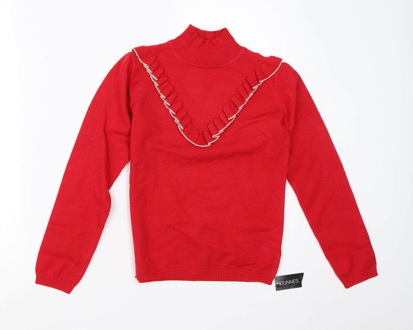 Dunnes Girls Red  Knit Pullover Jumper Size 10 Years