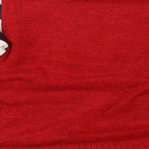 NEXT Boys Red  Knit Pullover Jumper Size 5-6 Years  - sloth