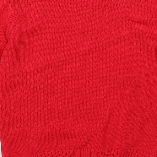 Disney Girls Red  Knit Pullover Jumper Size 5-6 Years  - Disney 101 Dalmations